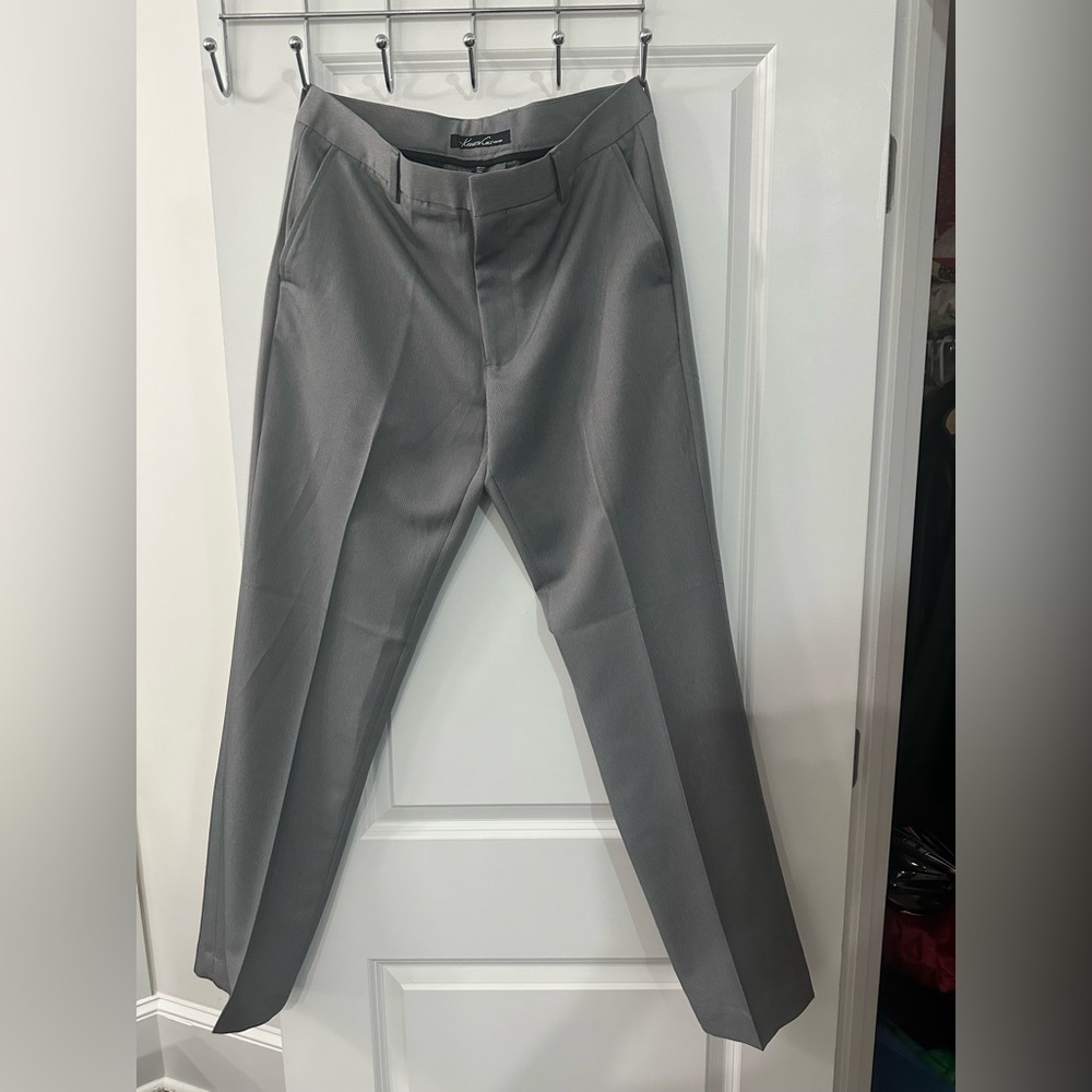 Kenneth Cole Men’s Slacks Dress Pants Grey Trousers 32